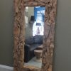 Spiegel van geleefd teak hout  "root"