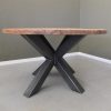 Robuuste ronde teak tafel (RT 104)