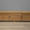 Teak tv kast met schuifdeuren 200 cm