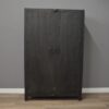 Robuuste zwarte 2 deurs kast  120 cm